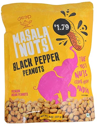 Masala Nuts Black Pepper Peanuts (8oz)