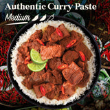 Homiah Rendang Curry Paste, 4 Oz - Vegan, Gluten-Free, Non-GMO Indonesian Curry Paste, Thai Essentials for Kitchen - Premium Rendang Thai Paste