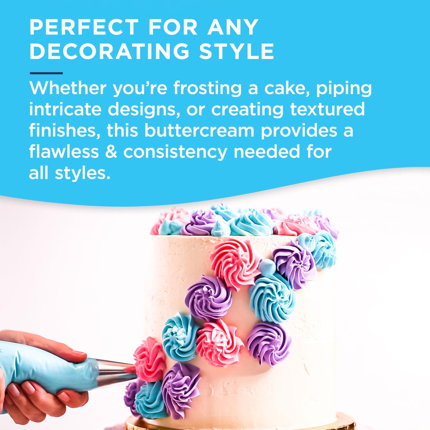 Satin Ice White Buttercream Frosting - 1lb - Pail