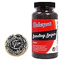 Bakerpan Black Sanding Sugar for Baking & Cookie Decorating - 5 Ounce Edible Black Sugar Sprinkles for Cookies, Cakes, Cocktails (Made In USA)