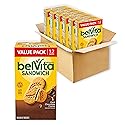 belVita Breakfast Sandwich Dark Chocolate Creme Breakfast Biscuits, Value Pack, 72 Total Packs, 6 Boxes (2 Sandwiches Per Pack)