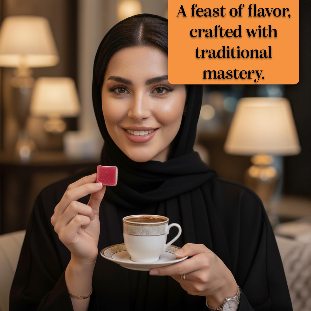Cafer Erol Warm Cinnamon Turkish Delight, 12.35 oz (350g)
