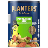 PLANTERS Pistachio Nuts Lovers Nut Mix with Pistachios no shell, Almonds & Cashews, Party Snacks, Plant-Based Protein, After School Snack, Bulk Nuts