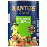 PLANTERS Pistachio Nuts Lovers Nut Mix with Pistachios no shell, Almonds & Cashews, Party Snacks, Plant-Based Protein, After School Snack, Bulk Nuts
