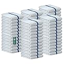 TOALLA Bar Mop Blue Stripe 10lbs 16x19 Pack of 60 100% Cotton Double Stitched Route Ready Absorbent Kitchen Towel Dish Towels and Dishcloths Towels
