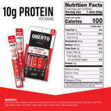 Oberto Grass Fed Beef Sticks - Original, Zero Sugar, No Artificial Ingredients, High Protein, Gluten Free, Wood Smoked, Premium Grass Fed Meat Sticks