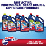 Roto-Rooter Build-Up Remover Drain Cleaner, Enzyme-Based Formula Helps Prevent Clogs and Grease Buildup, Removes Odor, Safe for Septic Systems, Pipes