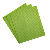 Biosmart Reusable Multi-Purpose Cloths: Paper Towel Alternative, Absorbent, Quick Drying, Lint-Free, 3 Count, Green, Cotton/50%, Viscose/50%