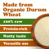 Food to Live Organic Italian Semolina Flour, 1 Pound - Premium Durum Wheat, Perfect for Pasta and Pizza Dough, Ideal for Authentic Italian Recipes.