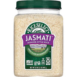 RiceSelect Jasmati Rice, Premium Long Grain Aromatic American Jasmine Rice, Gluten-Free, Non-GMO, Kosher, 32oz Jar (Pack of 1)
