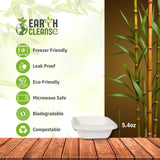 EARTH CLEANSE Bagasse 4-Inch Square Bowls, Eco-Friendly, Compostable, Biodegradable Disposable Tableware for Snacks, Sides, Desserts, Parties, Events