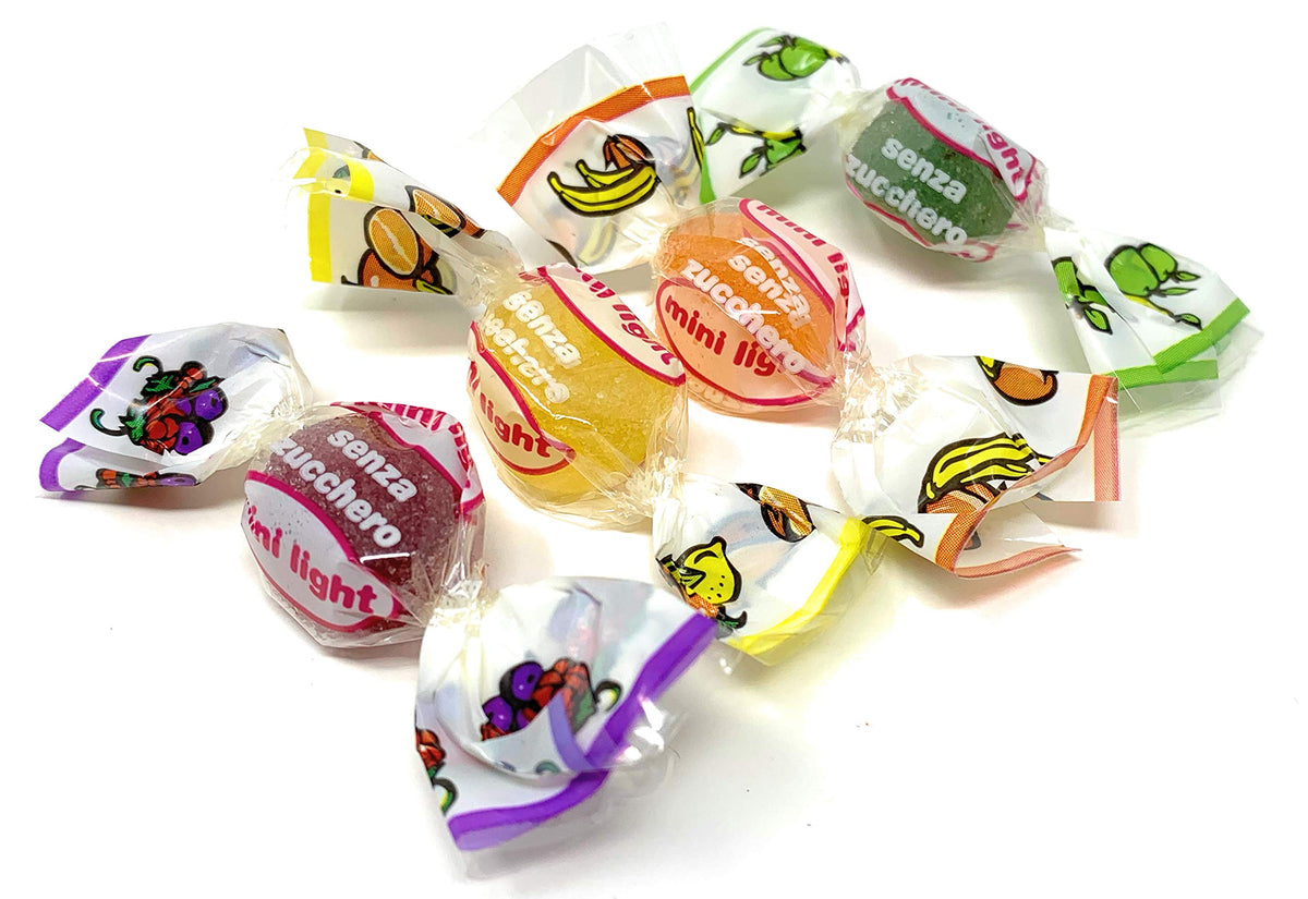 Italian Mini Fruit Jellies light Sugar Free (Gelees Light) (2.200 Lbs)