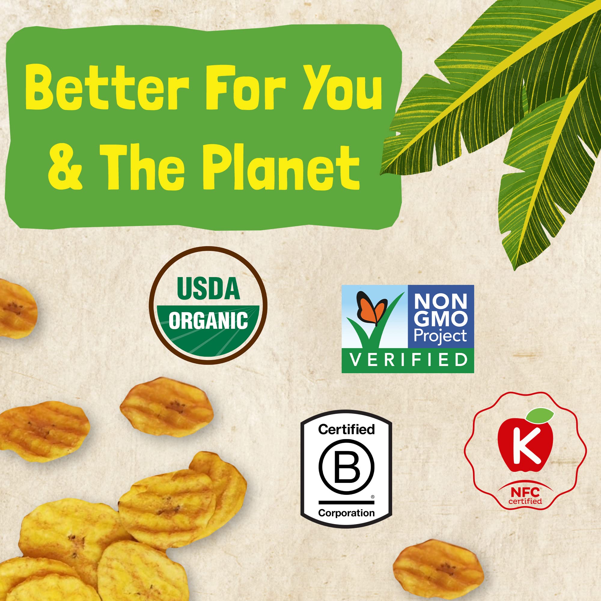 Barnana - Organic Plantain Chips, Acapulco Lime, Healthy Snack Made With 100% Coconut Oil, Non-GMO, Potato Chip Alternative, Zero Sugar, Paleo