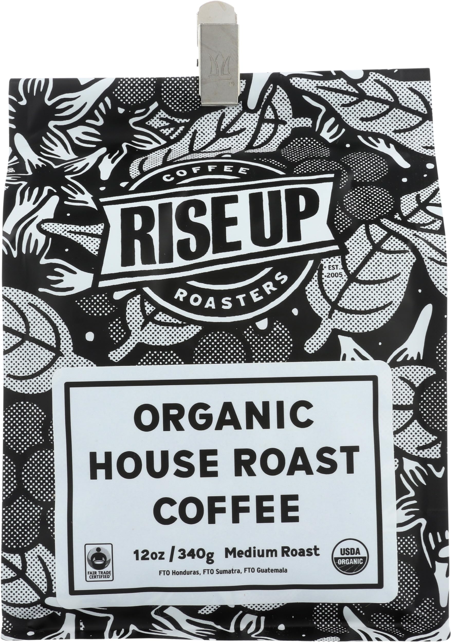Organic House Roast, Certified Fair Trade Organic Coffee, 12 oz, Whole Bean (Organic House)