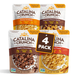 Catalina Crunch Protein Cereal | Sugar Free Breakfast Cereal with 11g of Protein | Gluten Free, Keto Friendly | Variety Pack 4 Flavors (Pack of 4)