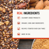 Taos Bakes - Caramel Pecan + Cranberries - Breakfast Bars - 5g Fiber & Gluten Free - Healthy Snacks for Adults - Filled with Pecans, Cranberries