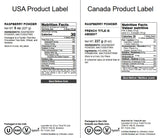 Food to Live Raspberry Juice Powder, 8 Ounces - Spray-Dried, No Sugar Added, Contains Maltodextrin, Vegan, Kosher, Bulk, Perfect for Smoothies