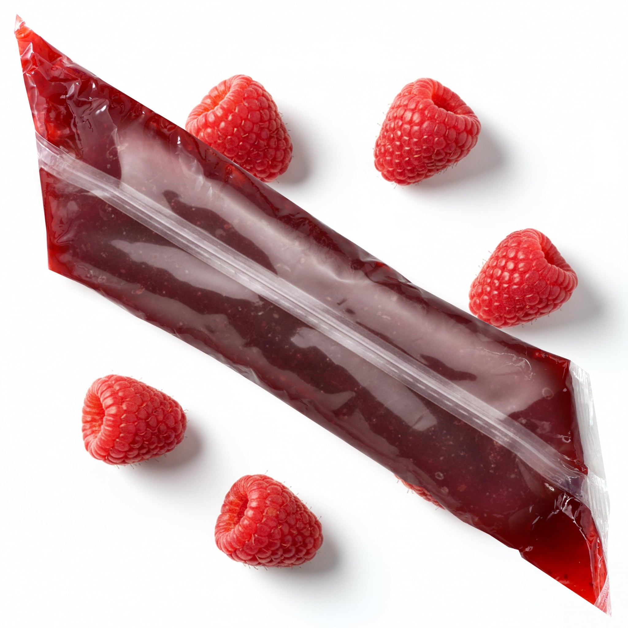 Red Raspberry Pie Filling, EZ Squeeze Pak 2 Pound Bag, Pack of 1, Pie, Pastry & Cake Filling, Hampton Distribution