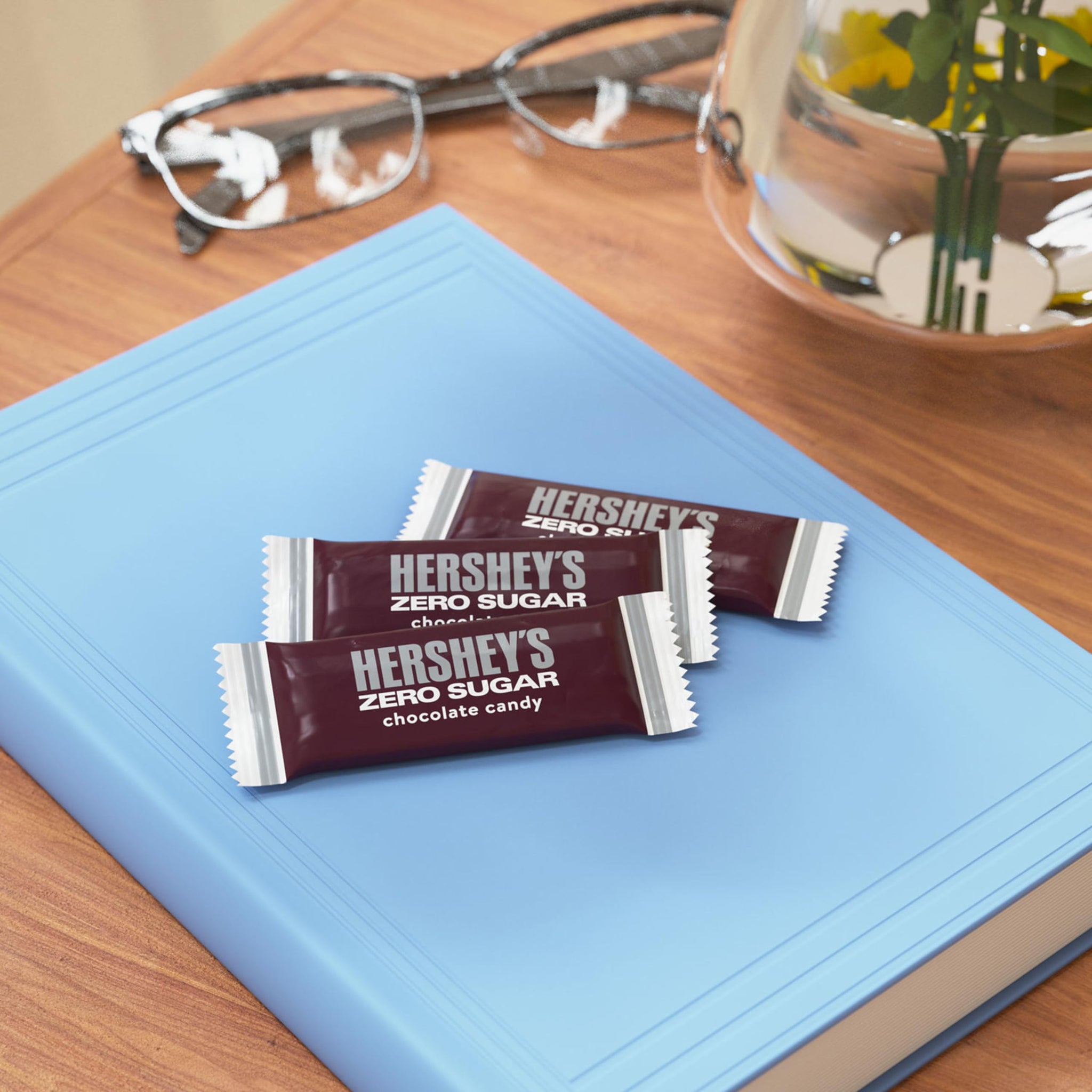 HERSHEY'S Zero Sugar Chocolate Candy Bags, 3 oz (12 Count)