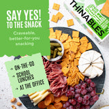 Fiber Gourmet Pepper Jack Thinables Baked Cheese Crackers - Healthy Keto Crackers with 13g Fiber, 5g Protein, 70 Calories, 6g Net Carbs - Kosher Made