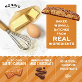 Nonni's Bakery Salted Caramel Biscotti Cookies, Individually Wrapped Coffee and Tea Biscuit Snack, 21 oz, 25 Count