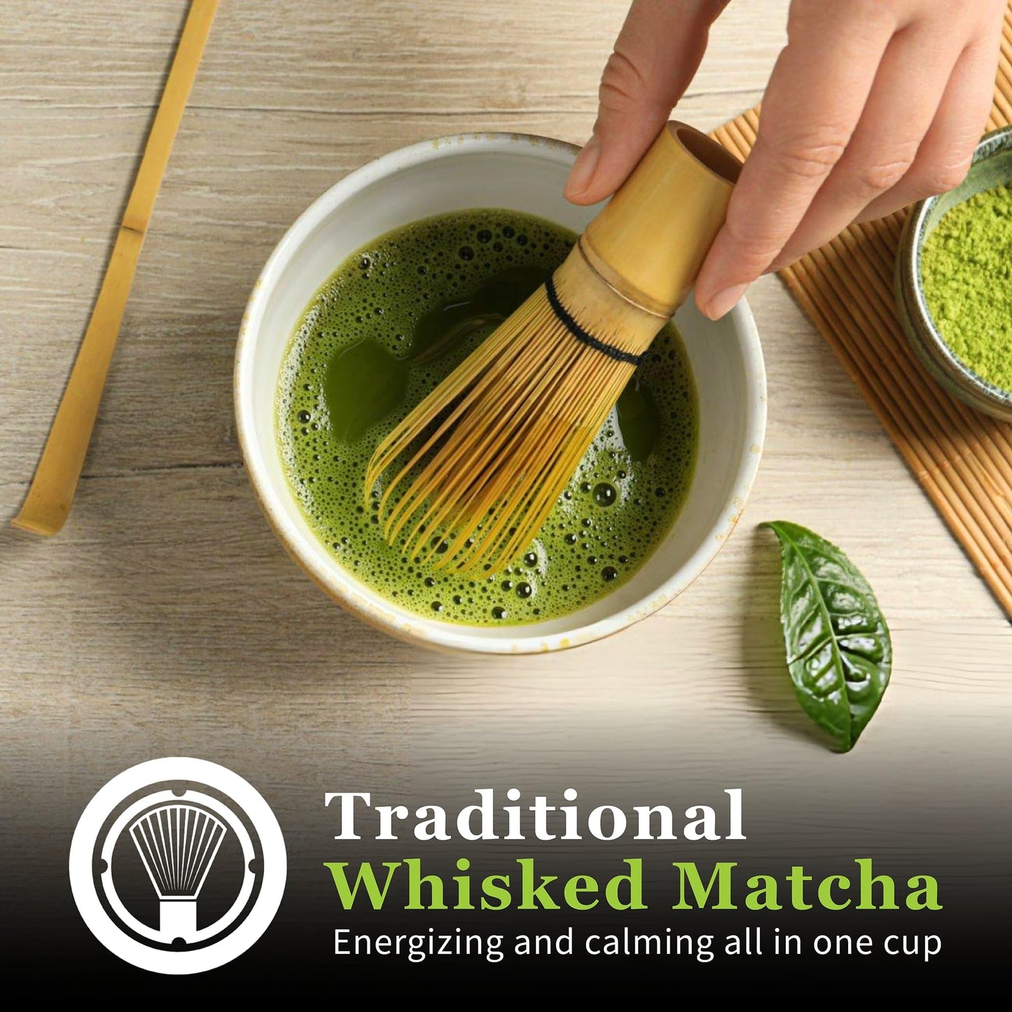 DoMatcha - Organic Ceremonial Green Tea Matcha Powder, Natural Source of Antioxidants, Caffeine, and L-Theanine, Promotes Focus and Relaxation