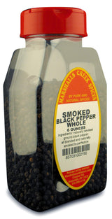 SMOKED WHOLE BLACK PEPPER, spices, herbs, seasonings