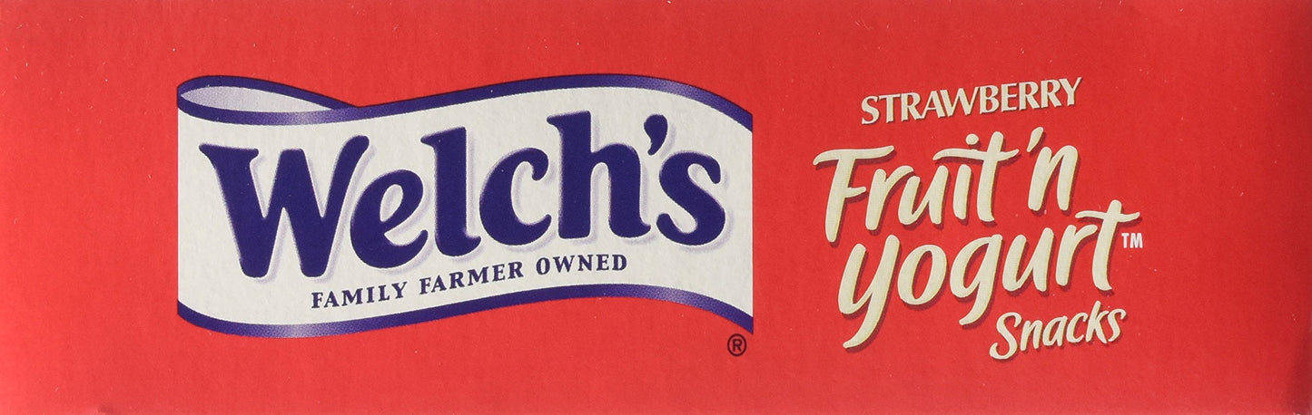Welch's Strawberry Fruit'n Yogurt Snacks 8 Pouches (2 Pack - 16 Pouches Total)