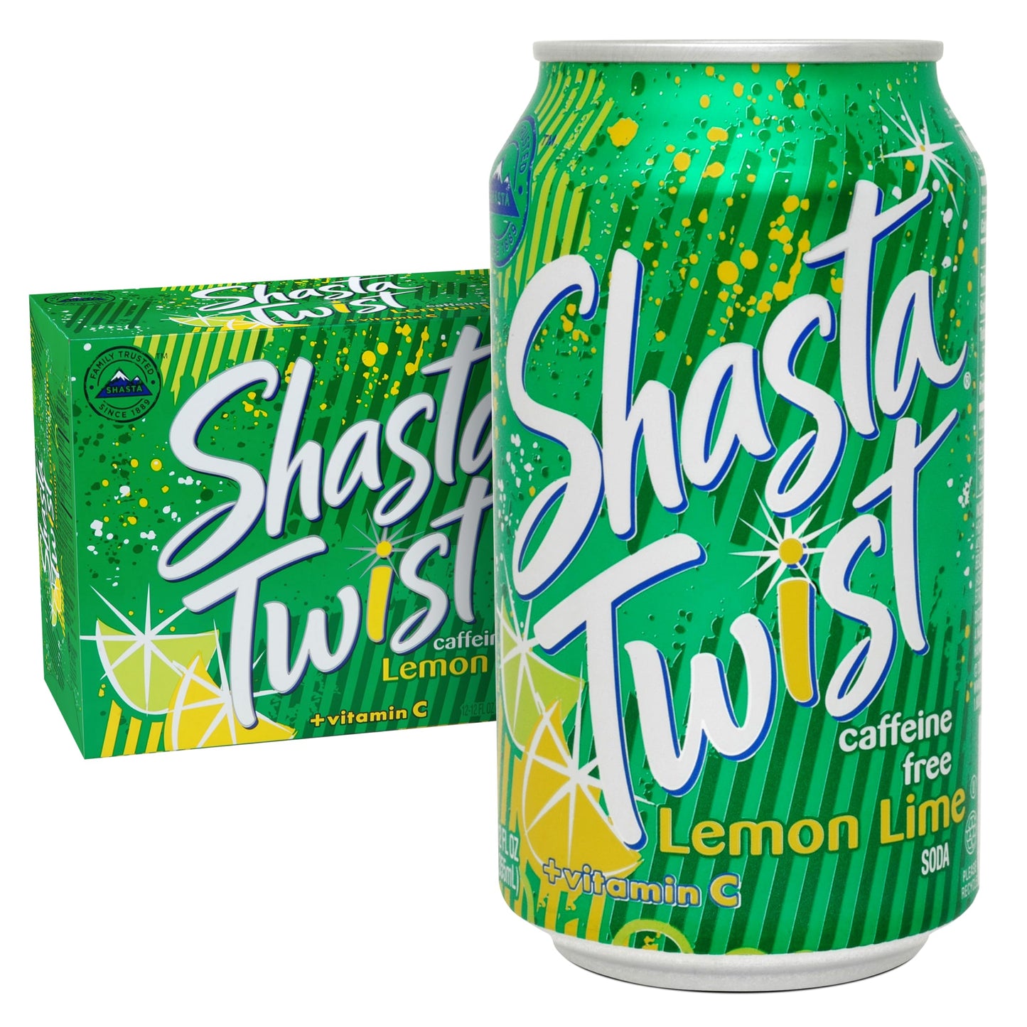 Shasta Lemon Lime Twist 12 pk, 12 oz