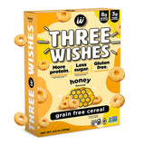Protein and Gluten-Free Breakfast Cereal by Three Wishes (1-Pack) - High Protein and Low Sugar Snack - Vegan, Kosher, Grain-Free and Dairy-Free