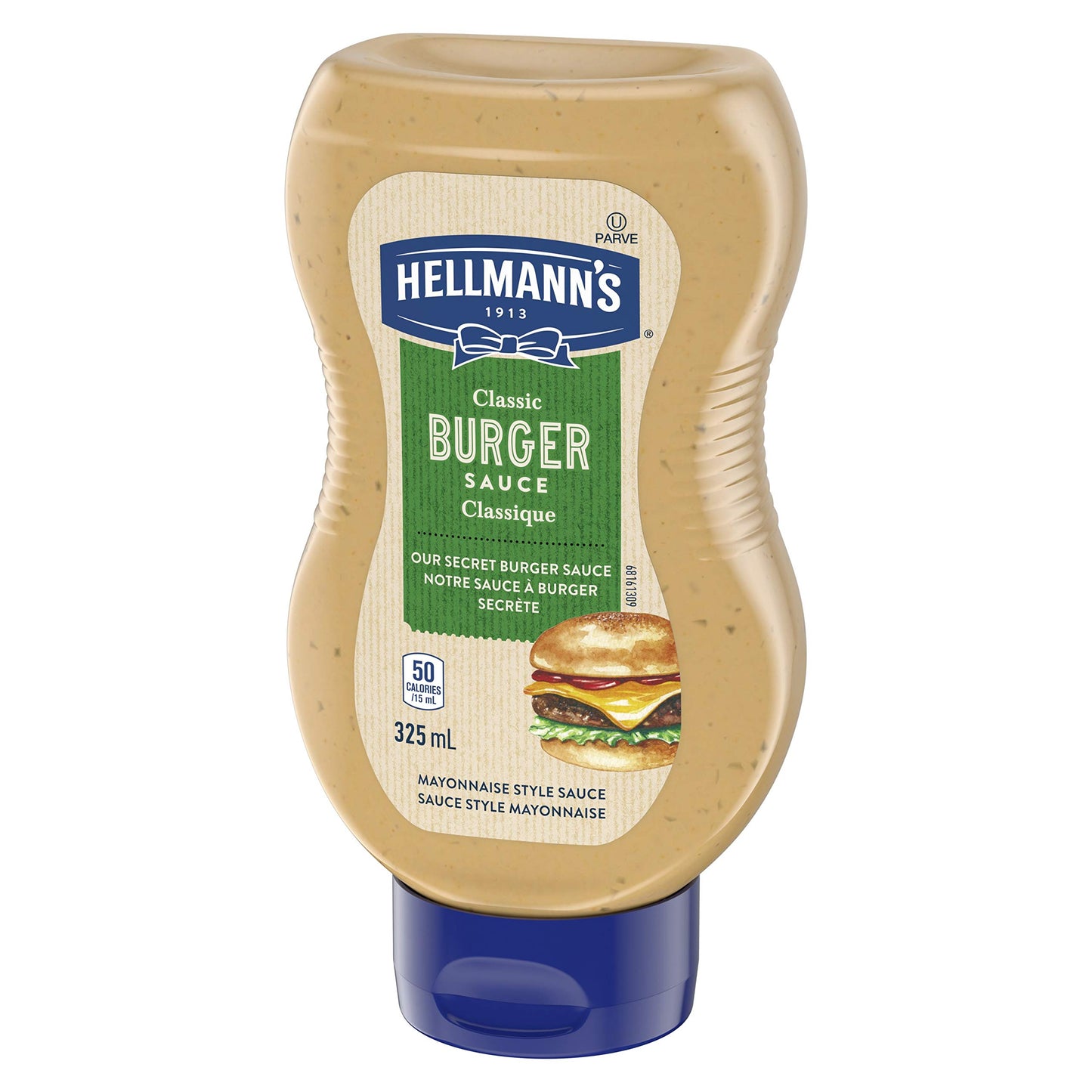 Hellmann's Classic Burger Sauce, Gluten Free and Certified Kosher, 325ml/11 fl.oz. Bottle