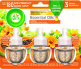Air Wick Scented Oil 3 Refills, Hawaii Tropical Sunset, Air Freshener, 0.67 Oz, Pack of 3