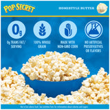 Pop Secret Microwave Popcorn, Homestyle Butter Flavor, 3.2 Oz Sharing Bags, 12 Ct
