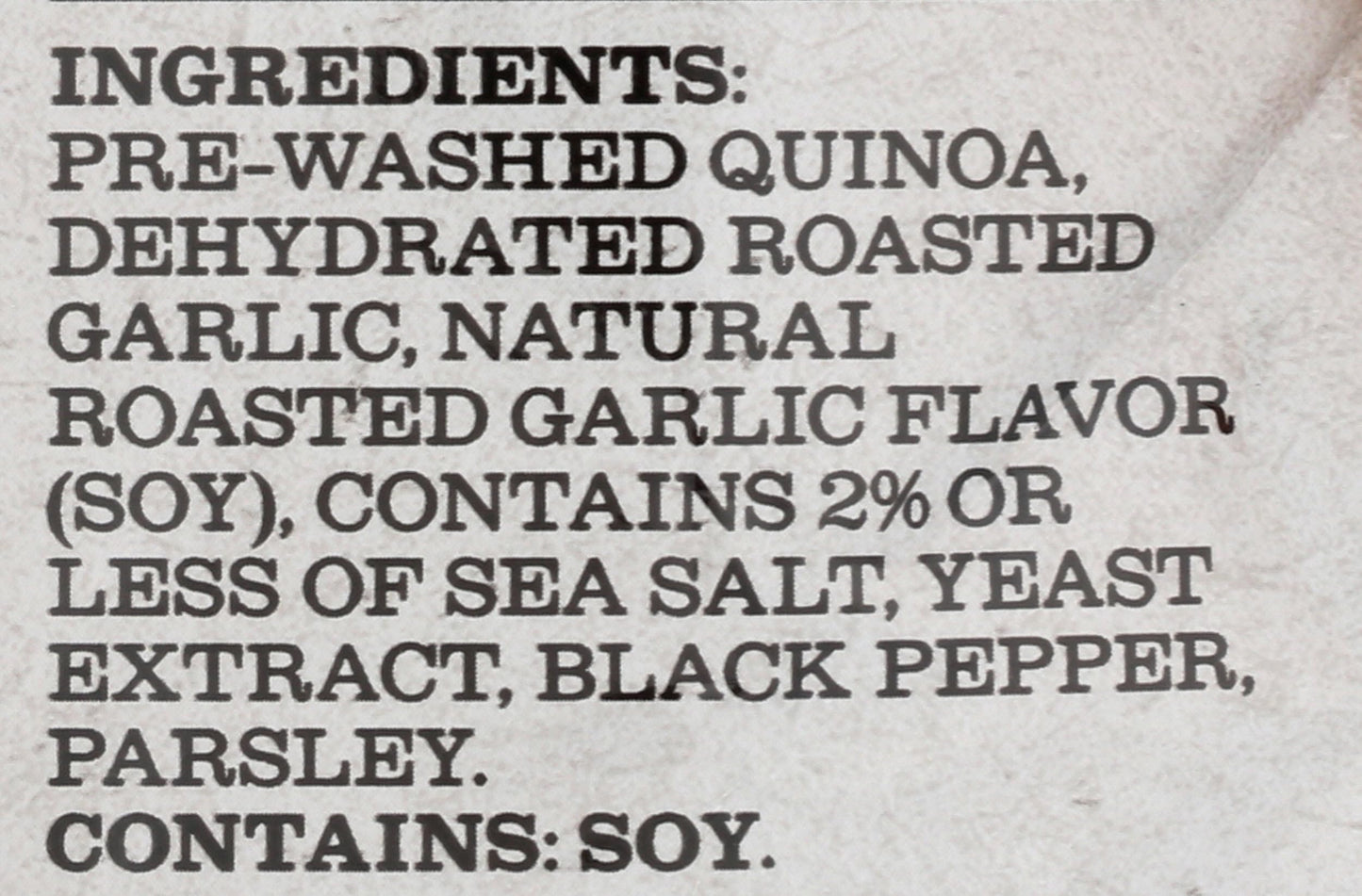 Roland Foods Roasted Garlic Seasoned Quinoa, 5.46 Ounce, Pack of 1