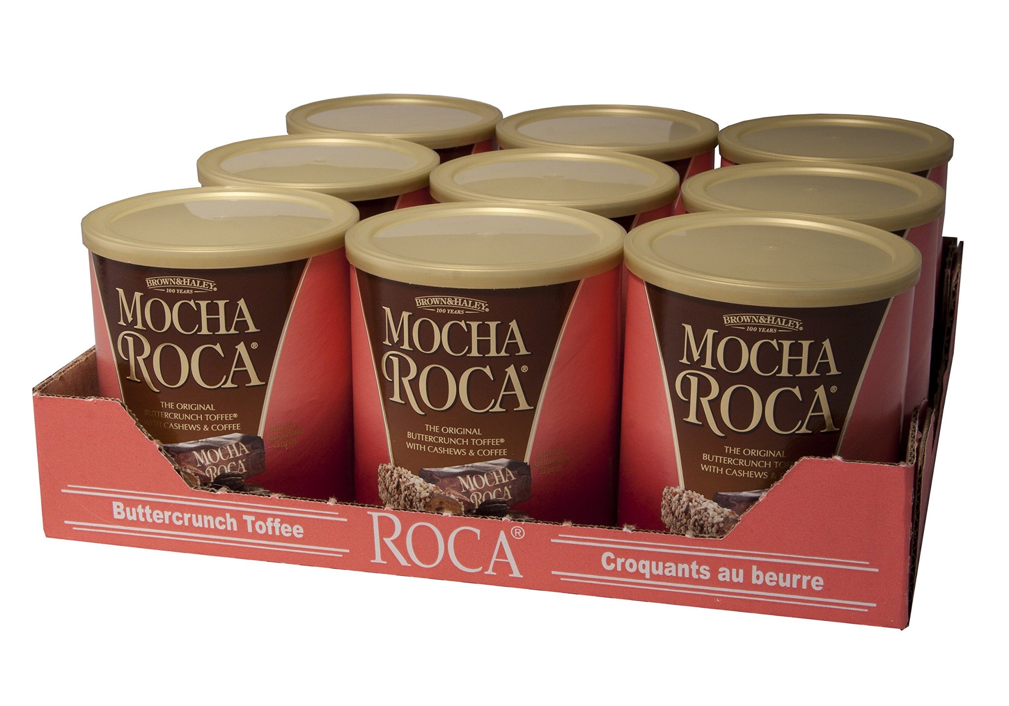 Roca 10 oz MOCHA Canister - Case of 9 Canisters