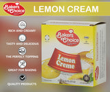 Lemon Pie Filling, 12 oz - Lemon Cake Filling Cream - Pastry Filling Cake Donut and Dessert Topping and Spread - Kosher - by Bakers Choice