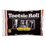 Tootsie Roll (1) Bag Snack Bars - Chocolate Halloween Candy Bars - Individually Wrapped - Peanut Free & Gluten Free - Net Wt. 8.14 oz
