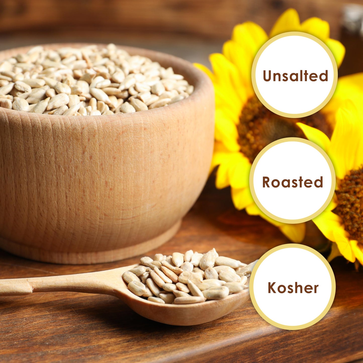 Jaybee's Raw Sunflower Seed Kernels - 5 lb Bulk Bag | Shelled Sunflower Seeds Unsalted | High-Protein Healthy Snack | Great for Baking, Cooking