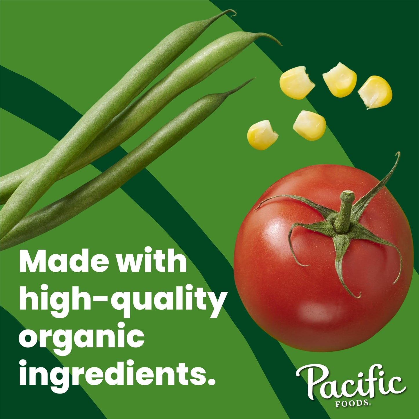 Pacific Foods Organic Hearty Vegetable Soup, Plant Based, 16.3 oz Can