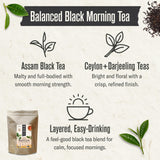 Numi Organic Breakfast Blend Tea, Loose Leaf Black Tea, 16 oz Bulk Pouch, Organic Loose Leaf Tea Brews 200 Cups, Full-Bodied Breakfast Blend, Strong
