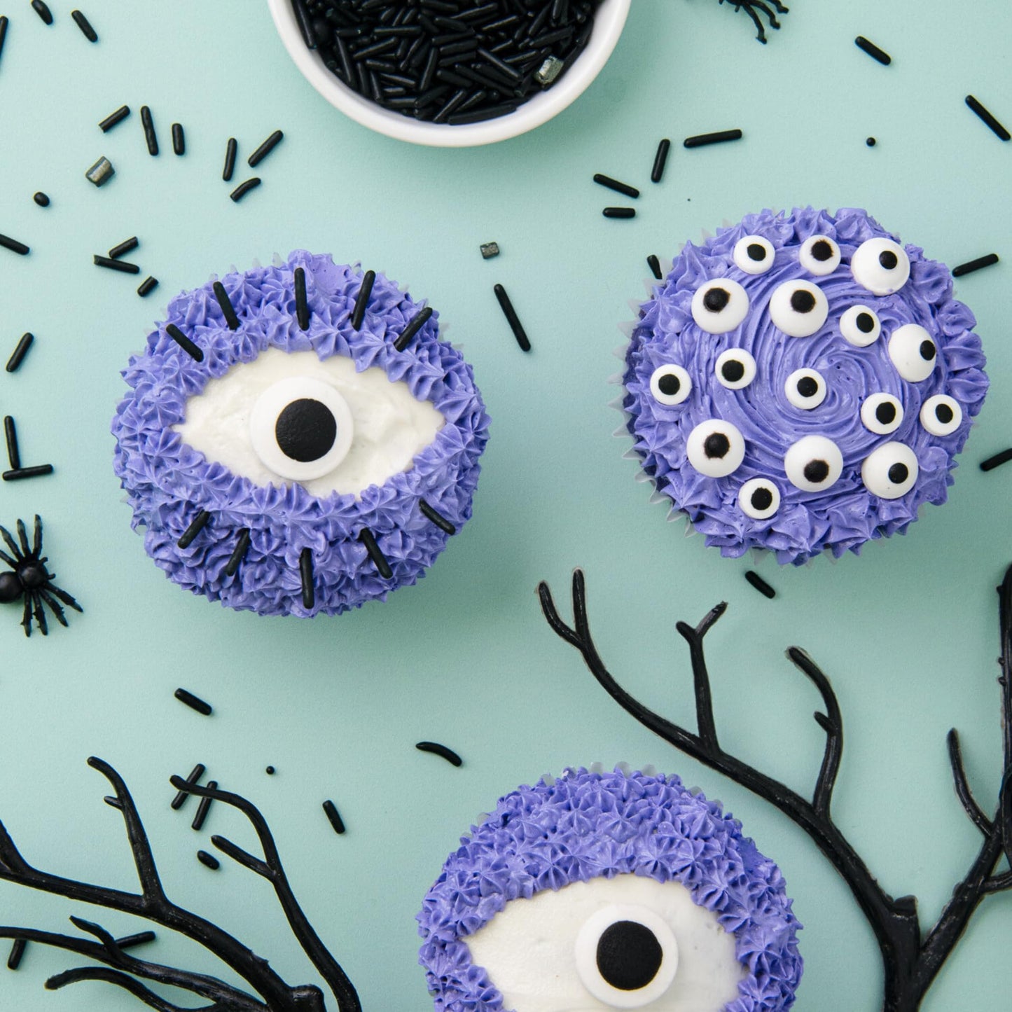 Sweets Indeed Eyeball Tacklebox - 2.53 oz Assorted Candy Eyeballs for Baking & Decorating - 18mm, 10mm & 3mm Edible Eyes for Cookies, Cupcakes & Cakes