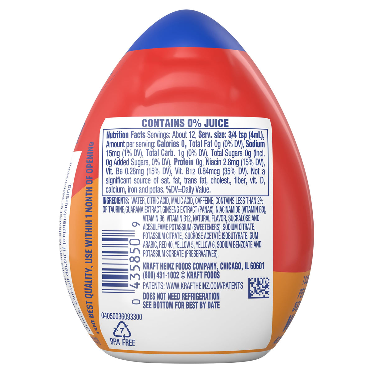 Mio Energy Liquid Water Enhancer, Tropical Fusion, 1.62 OZ, (Pack of 5)