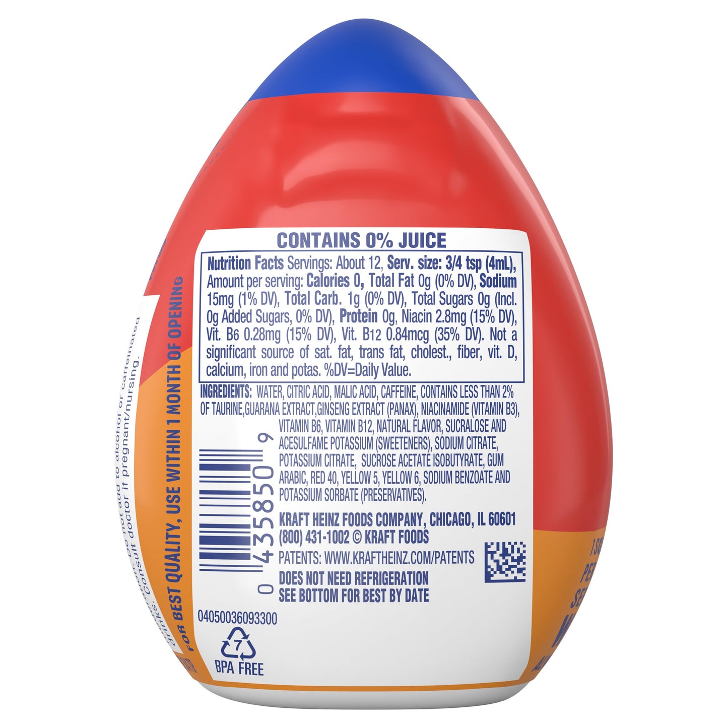 Mio Energy Liquid Water Enhancer, Tropical Fusion, 1.62 OZ, 3-Pack