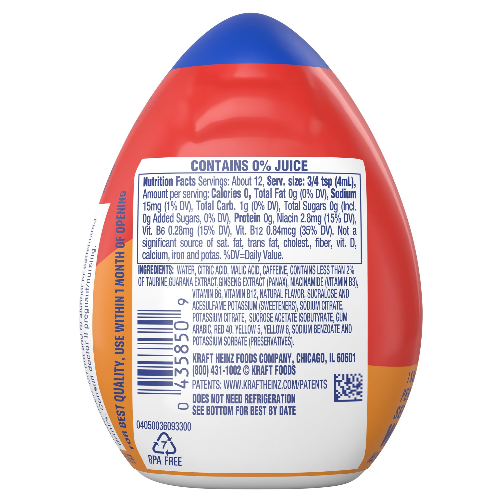 Mio Energy Liquid Water Enhancer, Tropical Fusion, 1.62 OZ, 3-Pack