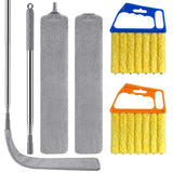 Retractable Gap Dust Cleaner Under Appliance Cleaning Tool,Window Blind Cleaner Duster Tool,4pcs Cleaning Tools Set for Under Appliances Furniture