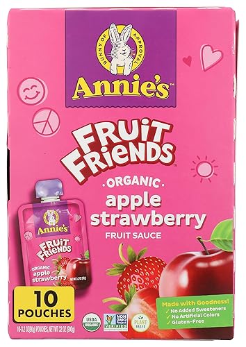 Annie's Homegrown, Fruit Sauce Strawberry Organic, 32 Ounce, 10 Pack