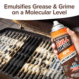 Bull Shot BBQ Pro, Foaming Grill Cleaner, AS SEEN ON TV, Professional Strength Foam Spray Emulsifies Burnt Grease & Char on Grates, Racks, Pans