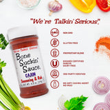 Bone Suckin' Cajun Seasoning & Rub, 4.2 Oz - Gluten-Free, Non-GMO, Kosher, Pareve, & Sugar Free. No Anti Caking Agent & No MSG!