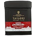 Taylors of Harrogate Spiced Christmas, Holiday Black Tea, Loose Leaf, 4.41 Ounce Tin Caddy, Deep, Festive and Spiced, Caffeinated, Premium Whole Leaf