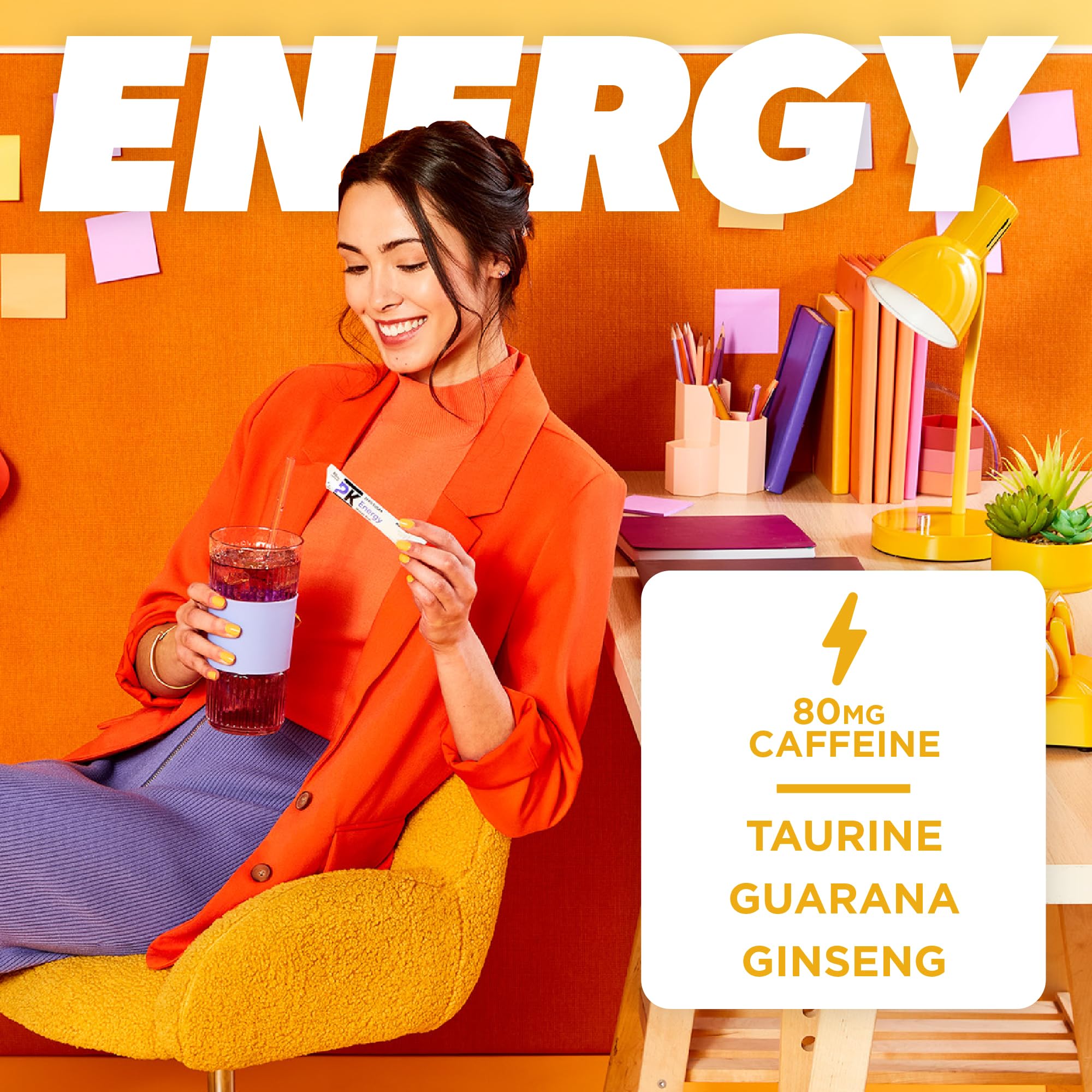 Pure Kick Energy Singles To Go Drink Mix, Mango Acai, 72 Packets